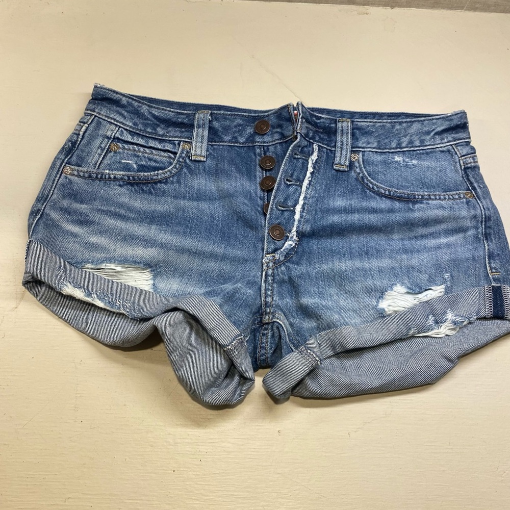 Free People denim Blue Women's Shorts NWT